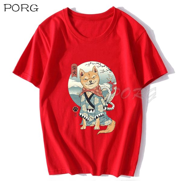 

black friday cute shiba inu japanese printed men tshirt anime shirt oversized clothes o-neck kawaii red t shirts men anime shirt, White;black