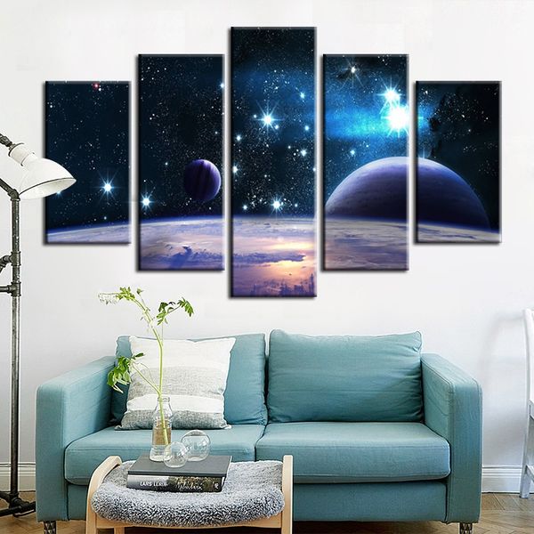 

unframed space planet landscape print canvas wall decorative painting