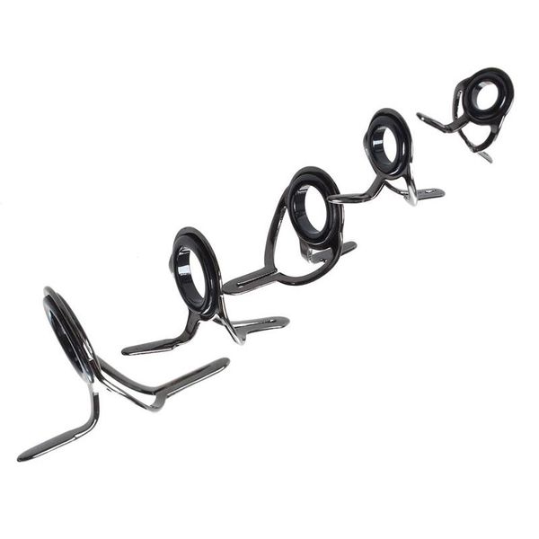 

fishing hooks 5 pieces guide rings for rods, silver color, stainless steel ring