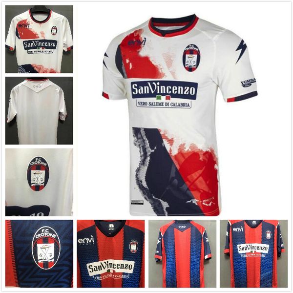 

size s-4xl 2021 fc crotone soccer jersey 20 21 menmaillot correa corozo marusic maglia da calcio football shirt uniform, Black;yellow