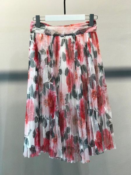 

skirts 2021 fashion women flower skirt, Black