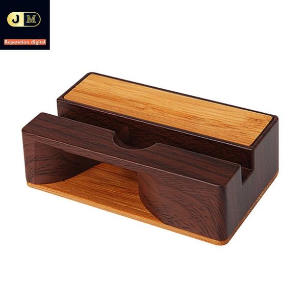 

cell phone mounts & holders mobile sound stand wooden with holder desk support for