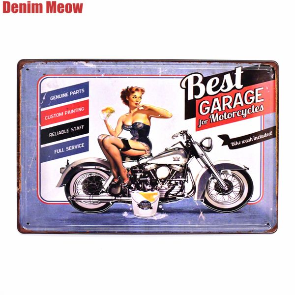 

garage vintage embossed metal tin signs bar pub home repair shop gas decorative plates tire wall stickers retro art poster at014a