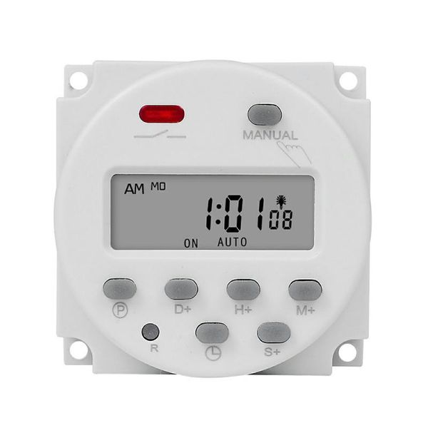 

timers 1 second interval 5v 12v 24v 110v 220v digital lcd timer switch 7 days weekly programmable time relay programmer cn101s