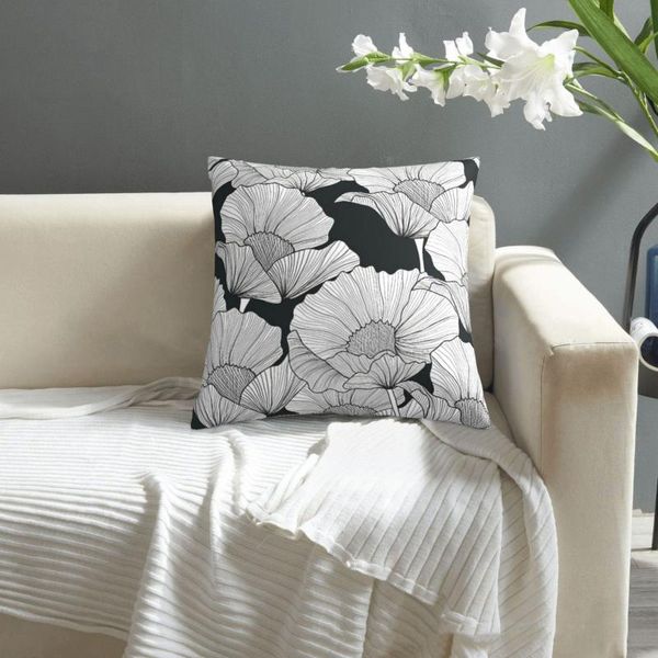 

pillow luxury palepink gold abstract rose flowers seamless pattern pillowcase printed cushion cover sofa waist