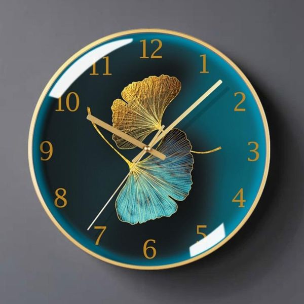 

wall clocks large living room clock light luxury modern design metal bedroom creative home decor silent reloj pared
