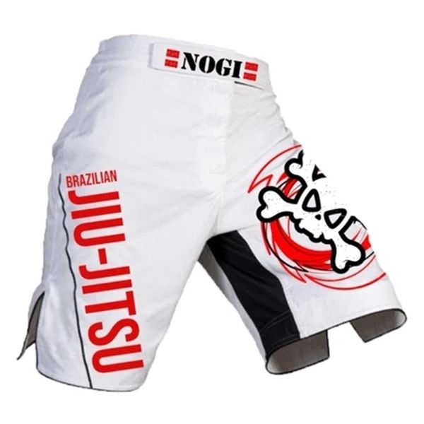 

men jiu jitsu mma shorts custom design full printing bjj judo shorts 210324, White;black