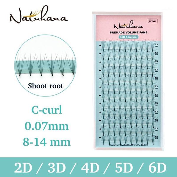 

2d 3d 4d 5d 6d pre made russian volume fan eyelash extension premade fans cilios lashes extension1