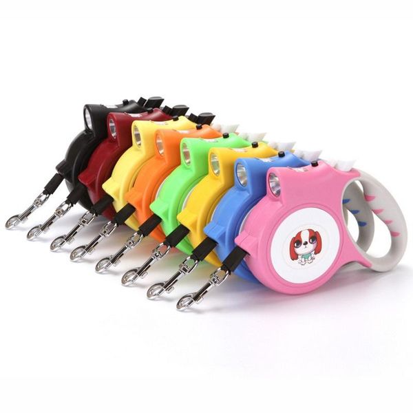 

3/5m durable dog leash automatic retractable nylon cat traction rope extending tool puppy walking running roulette for collars & leashes