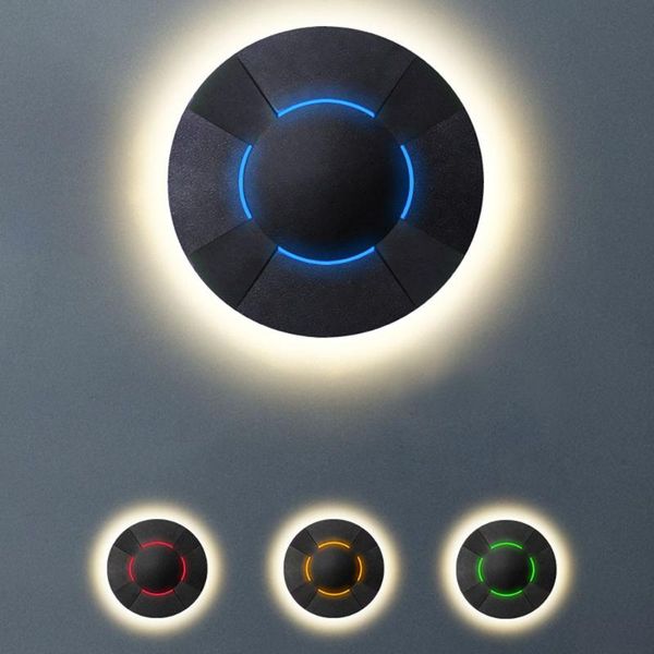 

wall lamp 12w modern waterproof ip64 mounted light entrance stair el corridor bedside indoor lighting fixture 220v outdoor lamps