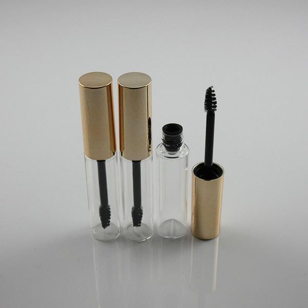 

storage bottles & jars 20pcs 8ml empty mascara tube eyelash cream vial liquid bottle sample cosmetic container with leakproof inner gold cap