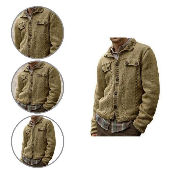 

men's sweaters cardigan skin-friendly chic turn-down collar solid color men knitted, White;black