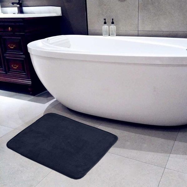 Teppichmatten U Form Toilettensitzpolster Nicht rutsches Badezimmer Teppichbad Flanell Teppiche für und #30