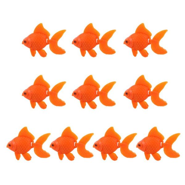 

decorations 10pcs artificial floating goldfish fish tank aquarium decor ornament