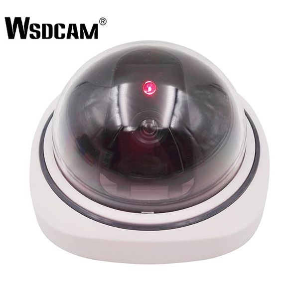 

cameras wsdcam plastic smart indoor/outdoor dummy surveillance camera home dome fake cctv security with flashing red led lights
