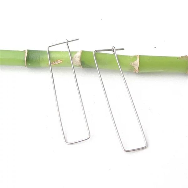 

handmade square earrings vintage silver jewelry gold filled minimalism orecchini brincos oorbellen for women, Golden;silver