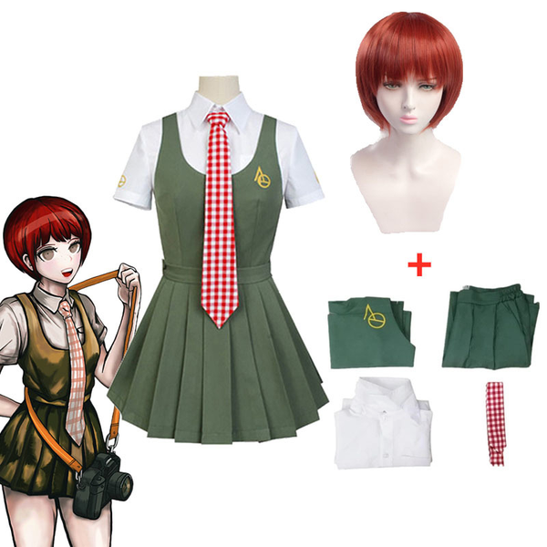 

costume accessories anime danganronpa koizumi mahiru cosplay costumes japanese uniform sailor suit women dress girls clothing halloween cost, Silver