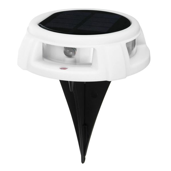 

waterproof foot sensor led solar lights underground buried garden lawn deck path outdoor wall lamp - warm white