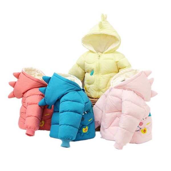 

down coat girls boys jacket 2021 simple warm thicken plus velvet winter autumn cottonÂ outerwear baby's kids children's clothes, Blue;gray