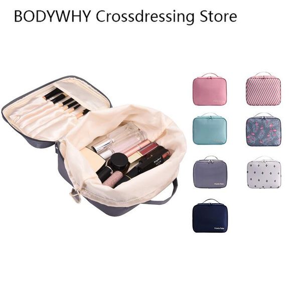 

lazy bunch mouth cosmetic bag zipper storage travel toiletry deskmakeup organizer bags & cases