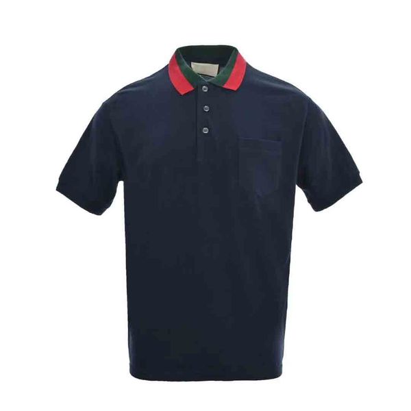 

polo shirt splicing men's casual high-end pique fabric fashion mesh lapel active chip short sleeve women, White;black