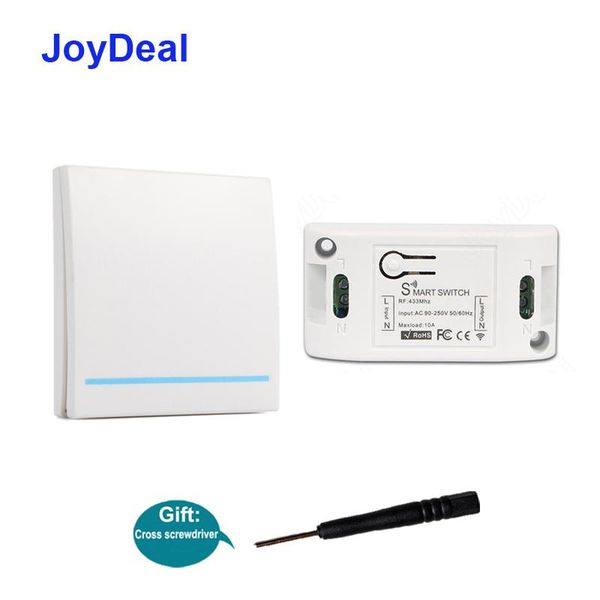 

smart home control 433mhz universal wireless rf 86 wall panel transmitter remote switch ac 110v 220v bedroom led light lamp diy