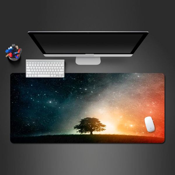 

mouse pads & wrist rests pad under the sky of tree professional advanced skid-resistant game player desk mat to gamer mousepad