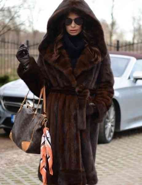 

fur coat straight hair long imitation fur women 211207, Black