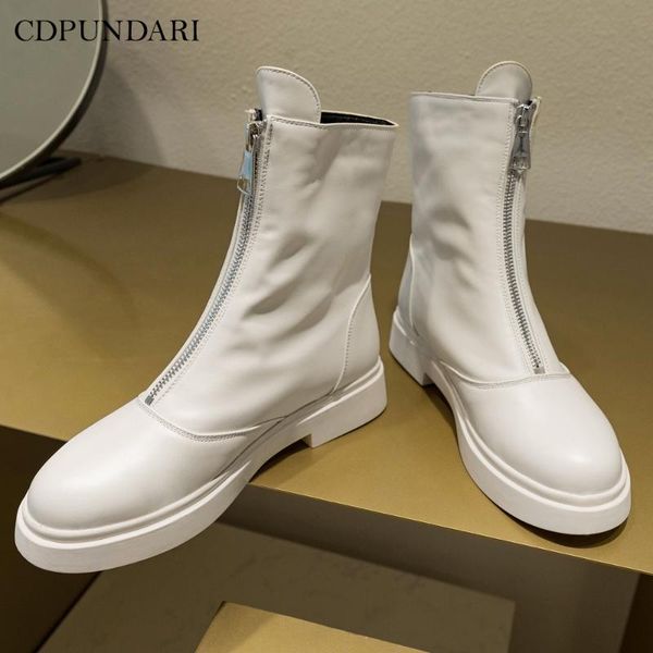 

boots white black ankle for women platform ladies spring shoes