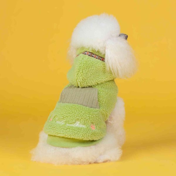 

pet cloth autumn and winter cotton elastic thickened teddy fadou dog