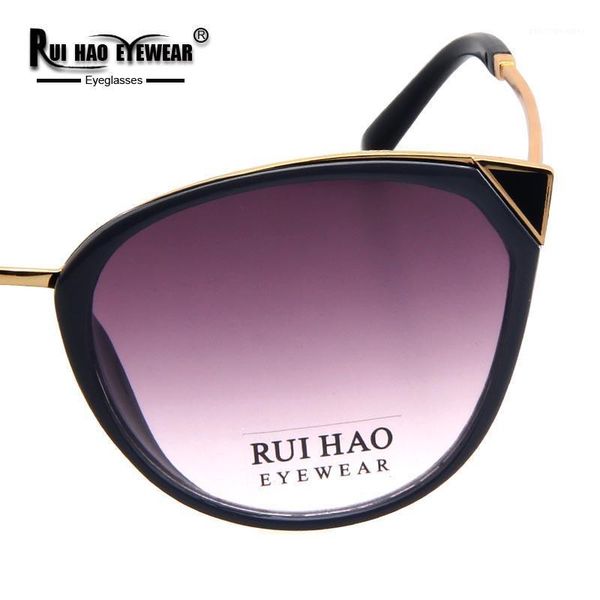 

sunglasses rui hao eyewear brand cat eye women uv goggle fashion sun glasses eyeglasses, White;black
