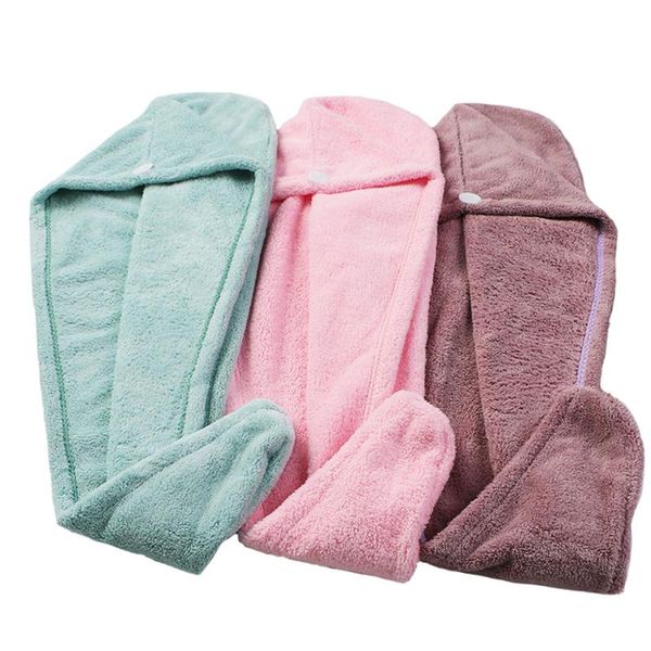 

towel fast drying washcloth bathroom super absorbent bath microfiber hair twist women's soft shower turban wrap cap