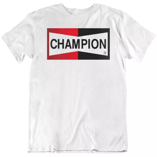

champion hollywood brad pitt logo t shirt, White;black