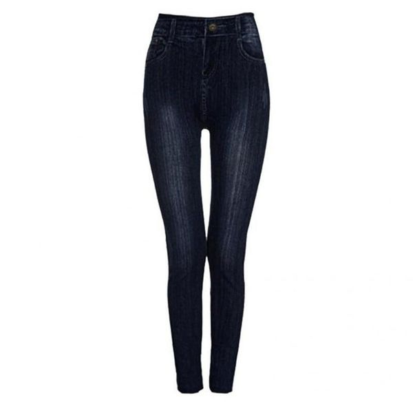 

women's jeans skin-friendly elastic shaping denim pants trousers women for shopping, Blue