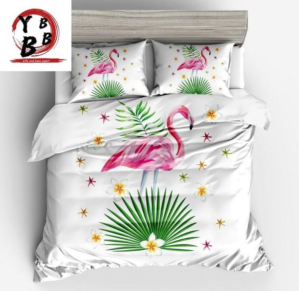 

bedding sets animal flamingos oil painting kids boys 3d map white pink set twin full  king duvet cover
