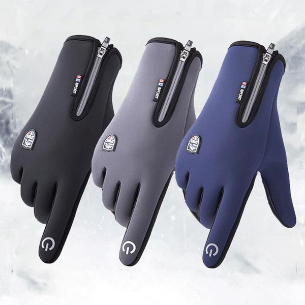

cycling gloves 1 pair touchscreen multi-function wind resistant water proof tear men for outdoor drop, Black