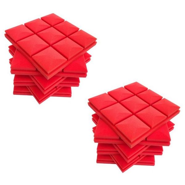 

golf training aids 12 pack set acoustic foam panels, sound panels wedges soundproof insulation absorbing, mushroom design