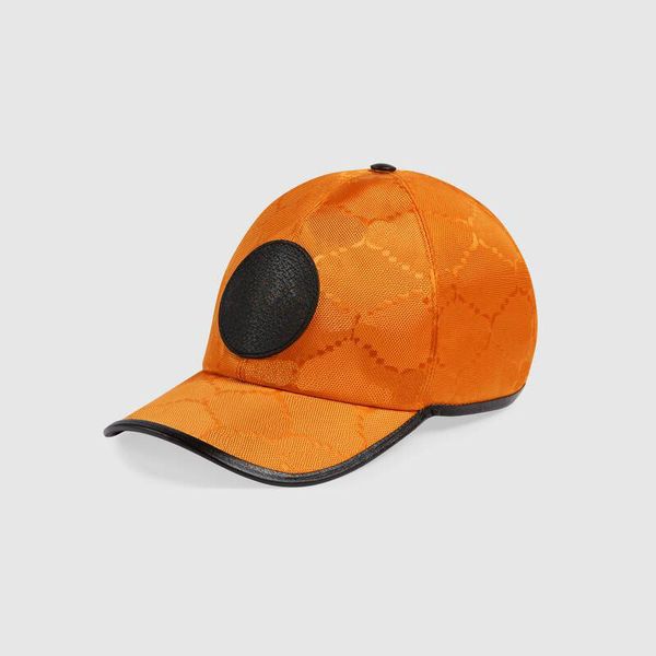 Mens cabido bonés de beisebol laranja designer de moda mulher chapéus casuais casal clássico letras luxo designer chapéus