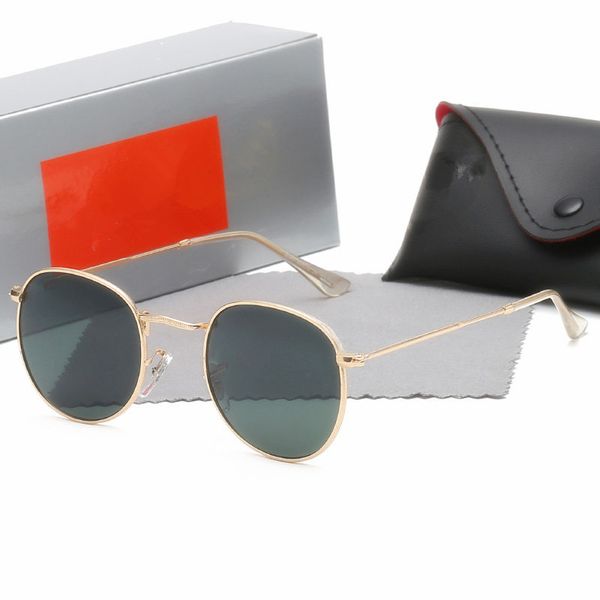 

2021 designer ray men women for sunglasses vintage pilot brand band uv400 protection bans ben wayfarer sun glasses with case3447, White;black