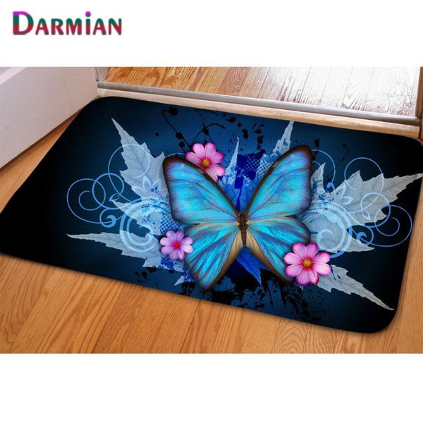

carpets darmian 2021 colorful butterfly printing front entrance door creative home decor bathroom doormat rugs for living room