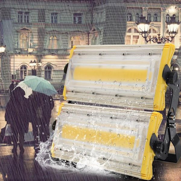 

floodlights 4pcs 50w 100w 150w cob led flood light,super bright ip66 waterproof lights ac85-265v outdoor emergency wall spotlight