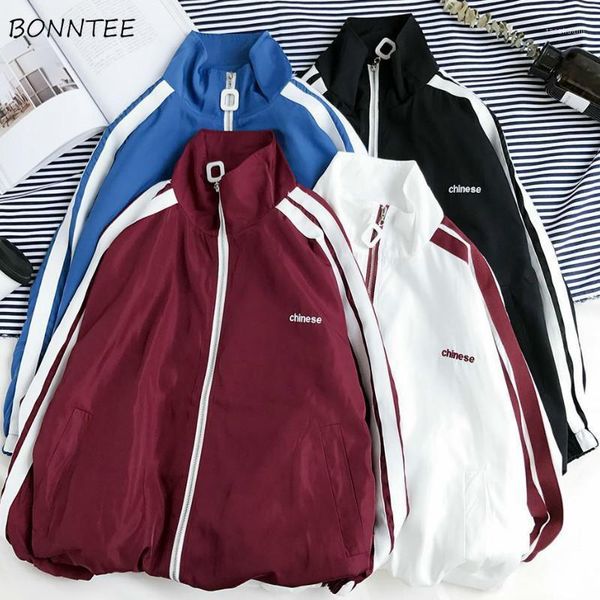 

women's jackets women patchwork baseball coats elastic waist bf retro large size spring student ulzzang basic sweatshirt leisure fashio, Black;brown