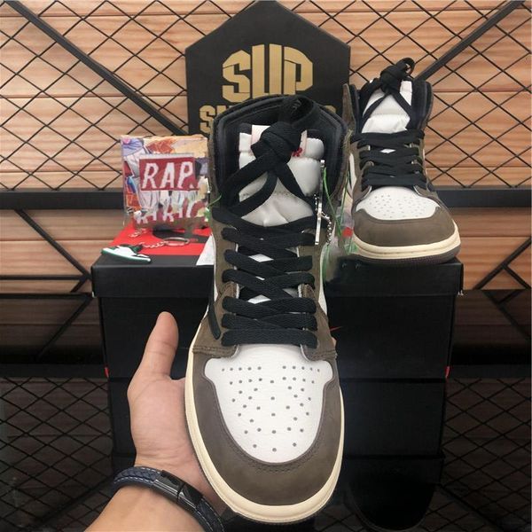 

light arrival 1 high sports 1s new smoke grey unc south basketball shoes designer obsidian jumpman beach mens trainers sneakers shoes gtseh, Black