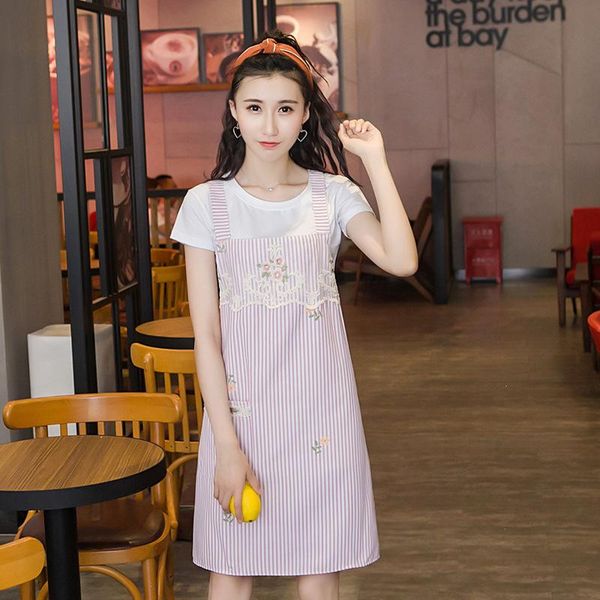 

aprons fashion apron restaurant cotton waterproof and oil-proof cute