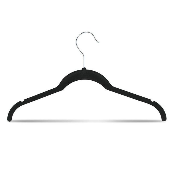 

hangers & racks 42cm 10 pcs/lot anti-skid seamless multifunctional velvet hanger flocking women's garment magic clothing hanging