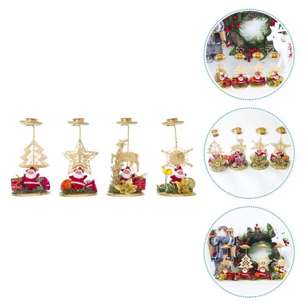 

candle holders 4pcs wrought iron candleholder home el stand decor deskadornment