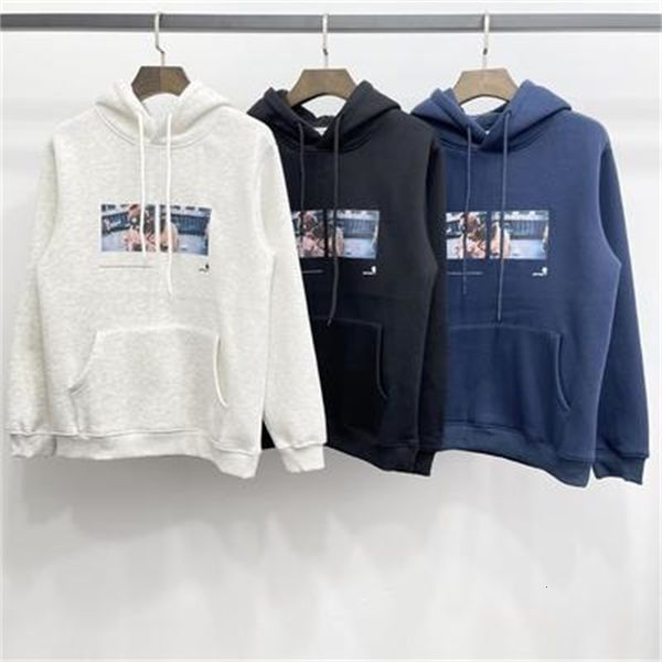 

men's hoodies & sweatshirts autumn and casual male winter comfortable high street travel smoking printed hoodie on the chest ruay, Black