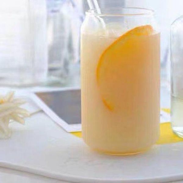 

creative glass water cup coffee can milk tea cocktail wine glasses