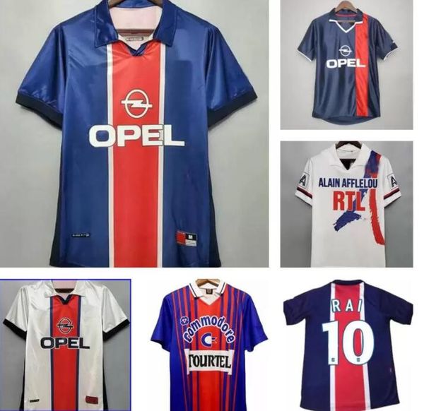 

02 03 91 93 94 95 96 psgs retro futebol soccer jersey okocha leroy beckham 98 99 00 01 90 92 06 07 12 13 classic rai anelka ibrahimovic rona, Black;yellow