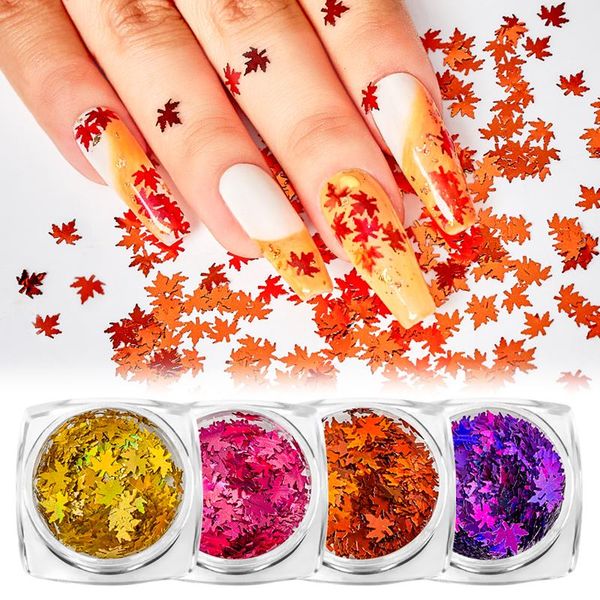 

nail glitter 1 box autumn sequin micro flakes acrylic holographic gold sequins diy 3d art decorations manicure, Silver;gold
